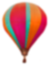 Medium blured baloon